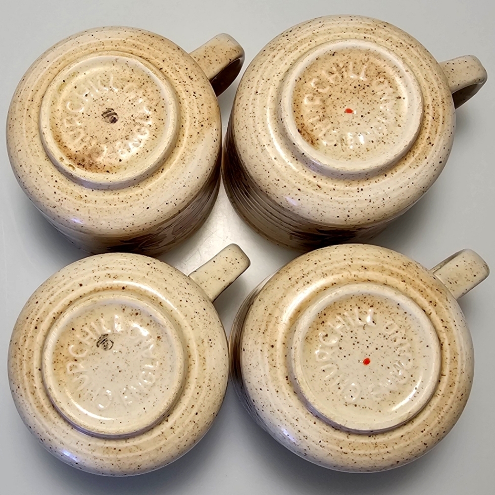 🇬🇧 Vintage Churchill Wild Strawberry Tea Cup  - Set of 4 - Picture 13 of 15